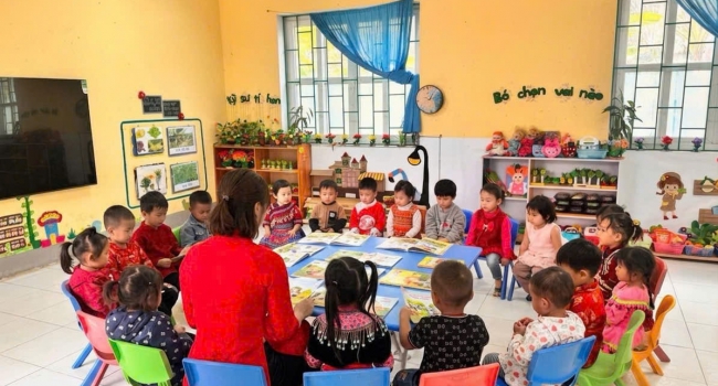 TRƯỜNG MẦM NON SỐ 1 THƯỢNG HÀ TỔ CHỨC THÀNH CÔNG NGÀY HỘI SÁCH VÀ VĂN HÓA ĐỌC VIỆT NAM NĂM 2026