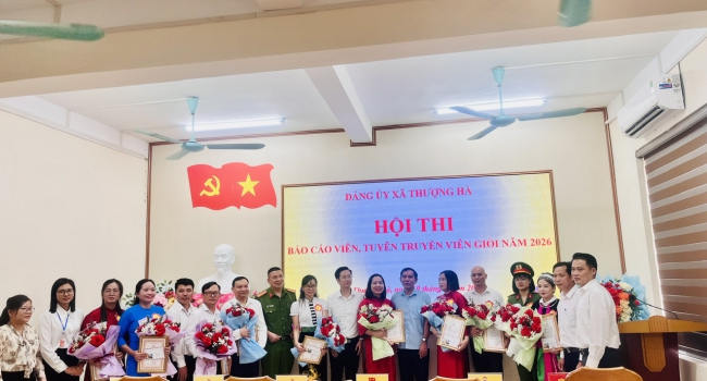 DẤU ẤN TRƯỜNG MN SỐ 1 THƯỢNG HÀ TẠI HỘI THI BÁO CÁO VIÊN, TUYÊN TRUYỀN VIÊN GIỎI NĂM 2026